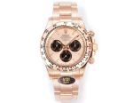 Rolex Daytona 4131 Movement 40mm Rose Gold Face Rose Gold Oyster Band Ceramic Watch
